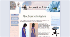 Desktop Screenshot of new-chiropractic-solutions.com